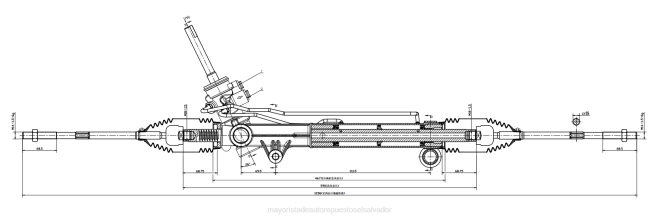 Autopartes El Salvador | cremallera de dirección asistida 93732516 68L22699 CHEVROLET