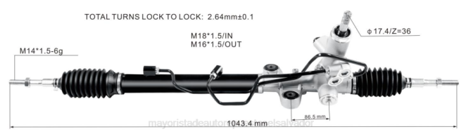 Repuestos De Motos Mayorista | cremallera de dirección asistida 53601-snb-t02 68L22535 HONDA