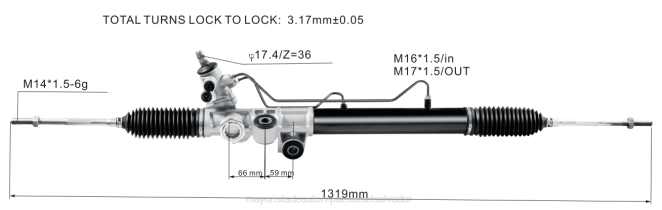 Mayorista De Auto Repuestos | cremallera de dirección asistida 8-97943521-0 68L22607 ISUZU