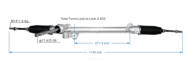 Piezas De Recambio Automóvil | Cremallera de dirección asistida belg-32-110a bcka-32-110a/b 68L22640 MAZDA