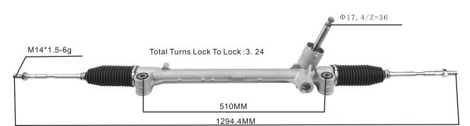Autopartes El Salvador | cremallera de dirección asistida 48500-73r00-000 68L22619 SUZUKI