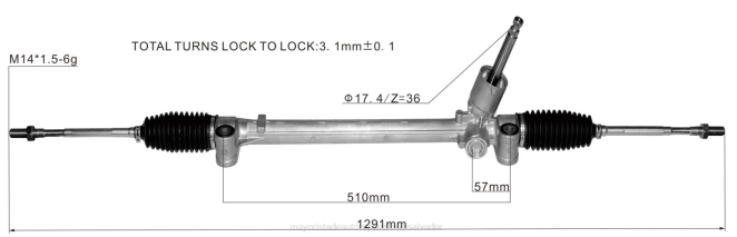 Repuestos De Motos El Salvador | cremallera de dirección asistida 48500-52r01 68L22621 SUZUKI