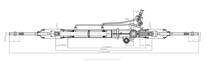 Repuestos De Motos San Salvador | cremallera de dirección asistida 44250-0b020 68L22468 TOYOTA