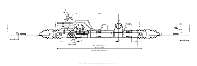 Repuestos De Motos Suzuki El Salvador | cremallera de dirección asistida 96fb-3200-ah 68L22663 FORD